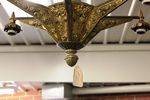 French Cast Bronze 6 Branch Chandelier C1930