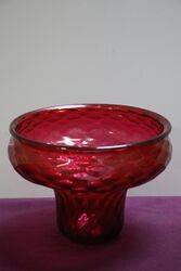 Vintage Ruby Glass Lamp Shade #