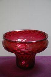 Vintage Ruby Glass Lamp Shade 