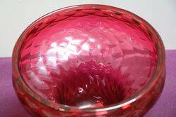 Vintage Ruby Glass Lamp Shade 