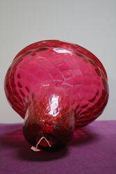 Vintage Ruby Glass Lamp Shade 