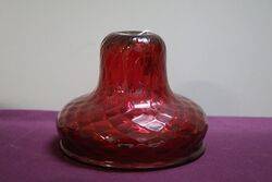 Vintage Ruby Glass Lamp Shade 