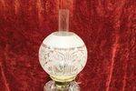 Victorian Clear Glass Oil Lamp 