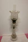 Victorian Table Lamp w Cut Lead Base C1885