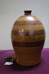 Bendigo Pottery Stoneware Demijohn With 8 pout 