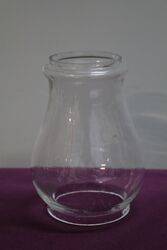 Vintage Clear Glass Barn Lantern Lamp Globe Shade #