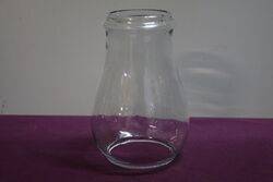 Vintage Clear Glass Barn Lantern Lamp Globe Shade#