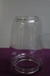 Vintage Clear Glass Barn Lantern Lamp Globe Shade.#