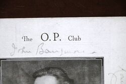 1925 The OP Club Signed Dinner Menu John Barrymore  