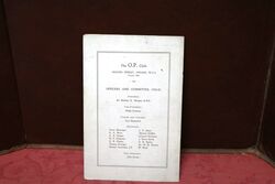 1925 The OP Club Signed Dinner Menu John Barrymore  