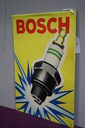 Bosch Spark Plug Tin Pictorial Advertising Sign  Lovely Condition 