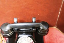 1930and39s Art Deco Pyramid Black Bakelite Telephone 