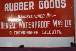 Bengal Waterproof WKS Ltd Duckback Enamel Advertising Sign  