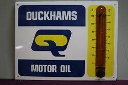 Duckhams Motor Oil Thermometer Sign 