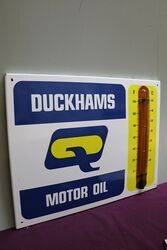 Duckhams Motor Oil Thermometer Sign 