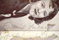 1931 Gallery First Nighters Club Signed Menu  Gracie Fields   