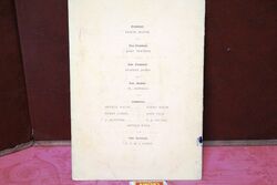 1931 Gallery First Nighters Club Signed Menu  Gracie Fields   