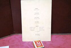 1931 Gallery First Nighters Club Signed Menu  Ivor Novello  