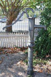 Cast Iron Fluted Garden Well Pump 