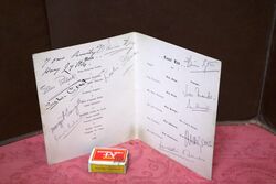 1934 Gallery First Nighters Club Signed Menu Leslie Banks 