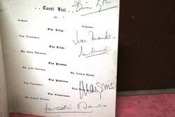 1934 Gallery First Nighters Club Signed Menu Leslie Banks 