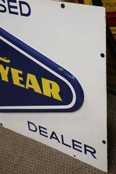 A Vintage Goodyear Authorised Dealer Enamel Sign