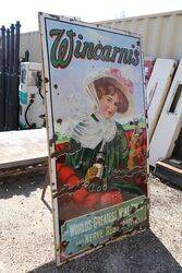 Antique Wincarnis Pictorial Enamel Sign 