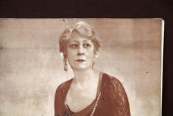 1937 Gallery First Nighters Club Signed Menu Violet Vanbrugh  