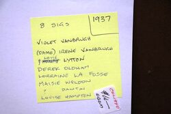1937 Gallery First Nighters Club Signed Menu Violet Vanbrugh  