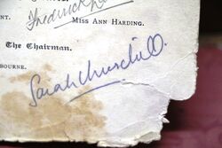 1937 Gallery First Nighters Club Signed Menu  Vivien Leigh       