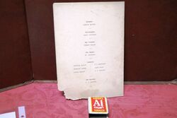1937 Gallery First Nighters Club Signed Menu  Vivien Leigh       