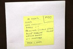 1937 Gallery First Nighters Club Signed Menu  Vivien Leigh       