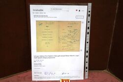 1937 Gallery First Nighters Club Signed Menu  Vivien Leigh       