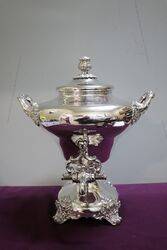 Stunning Antique Silver Plated Tea Urn.#