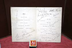 1940 Gallery First Nighters Club Signed Menu  Sybil Thorndike e     