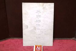 1940 Gallery First Nighters Club Signed Menu  Sybil Thorndike e     