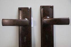 Vintage Pair Of Bakelite Lever Door Handle 