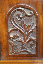 Edwardian Walnut Overmantle Mirror 