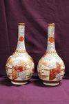 Pair Of Early Japanese Satsuma Vases