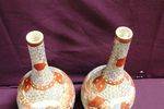 Pair Of Early Japanese Satsuma Vases