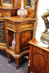 A Gorgeous Antique Carved Oak Parlor Cabinet 