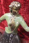 Art Deco Spelter Figure   Bird In Hand     