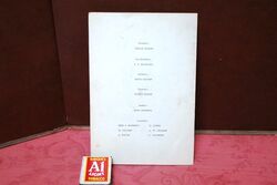 1949 Gallery First Nighters Club Signed Menu Leslie Bloom 