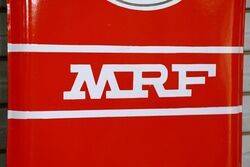 1950and39s MRF Tyres Pictorial Vertical Enamel Strip Sign 