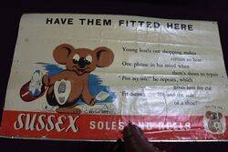 1950s Sussex Soles + Heels Advertising Poster