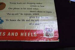 1950s Sussex Soles + Heels Advertising Poster