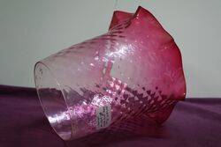Antique Ruby Glass Lamp Shade 