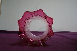 Antique Ruby Glass Lamp Shade 