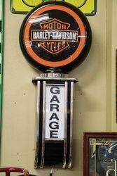 Modern Harley Davidson Motorcycle Garage Lightbox #