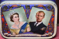 1953 Souvenir Tin for the Coronation of Queen Elizabeth 11 